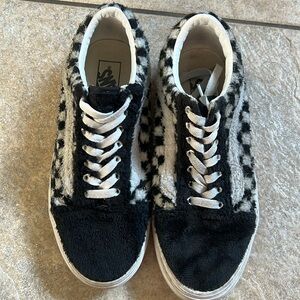 Vans Women's Black and White Sneakers